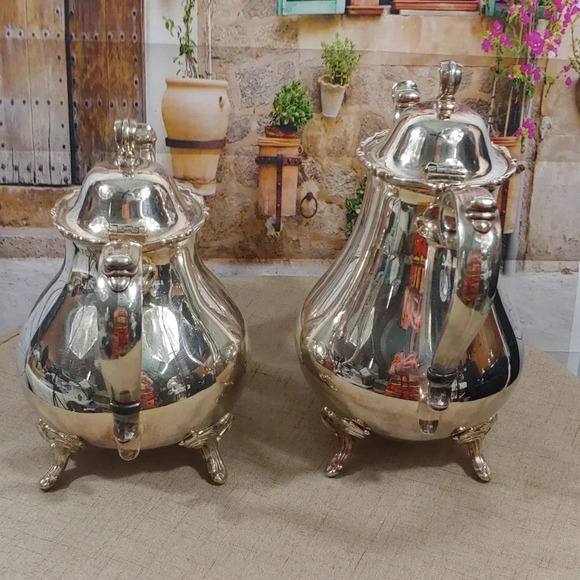 Antique Silver Plated Tea Pot and coffee Pot (PLEASE READ THE DESCRIPTION) - Picture 5 of 10